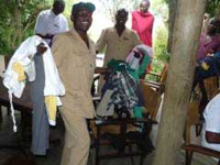 Hands full, too. Staff and Janet boxes have taken over the Camp.