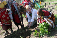 Come plant with us! All hands are welcome during planting and harvest.